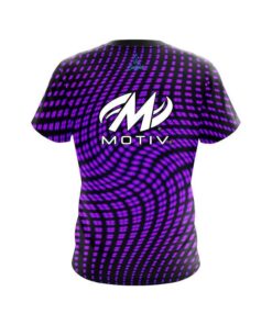 Alternative view of Motiv Dyanamic Flux Purple CoolWick Bowling Jersey