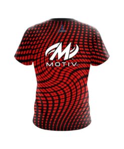 Alternative view of Motiv Dyanamic Flux Red CoolWick Bowling Jersey