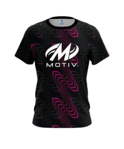 Motiv Halftone Extreme Pink CoolWick Bowling Jersey
