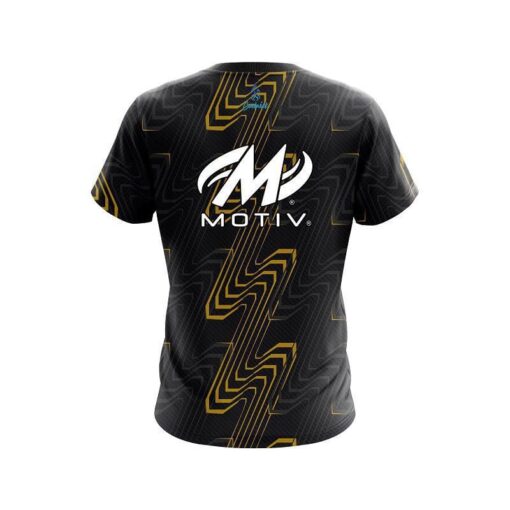 Motiv Halftone Extreme Yellow CoolWick Bowling Jersey - Image 2