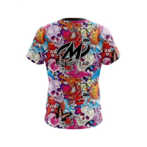 Motiv Skull Love CoolWick Bowling Jersey - Image 2
