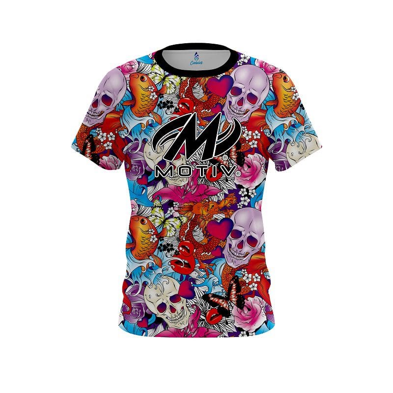 Motiv Skull Love CoolWick Bowling Jersey
