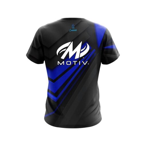 Motiv Steaming Dynamic Blue CoolWick Bowling Jersey - Image 2