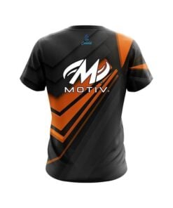 Alternative view of Motiv Steaming Dynamic Orange CoolWick Bowling Jersey