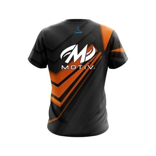 Motiv Steaming Dynamic Orange CoolWick Bowling Jersey - Image 2