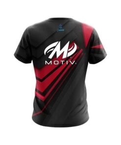 Alternative view of Motiv Steaming Dynamic Red CoolWick Bowling Jersey