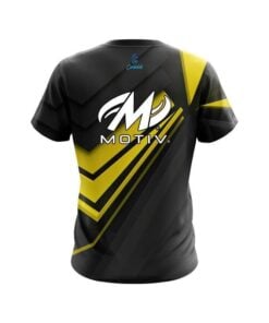 Alternative view of Motiv Steaming Dynamic Yellow CoolWick Bowling Jersey