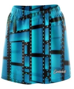 Movie Reel Aqua CoolWick Bowling Skort