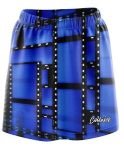 Movie Reel Blue CoolWick Bowling Skort