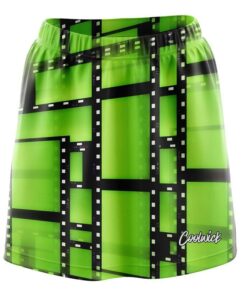 Movie Reel Green CoolWick Bowling Skort
