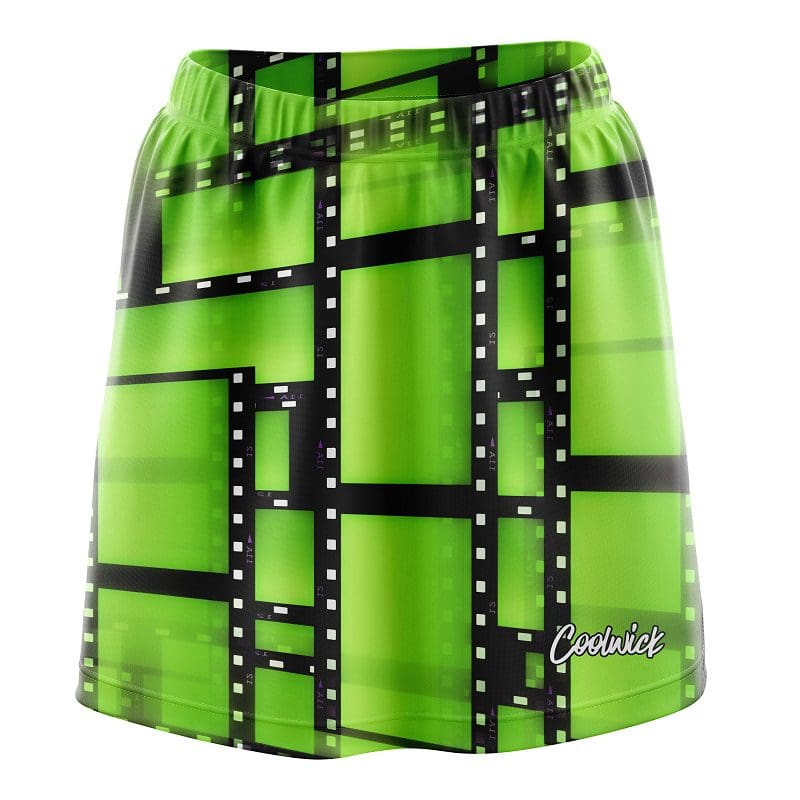 Movie Reel Green CoolWick Bowling Skort