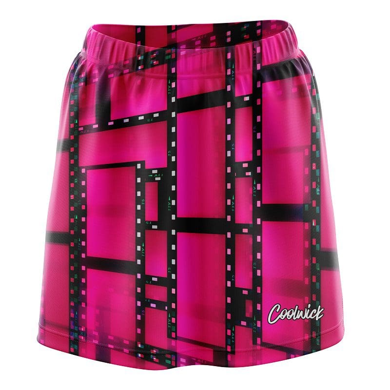 Movie Reel Pink CoolWick Bowling Skort