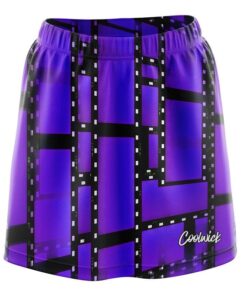 Movie Reel Purple CoolWick Bowling Skort