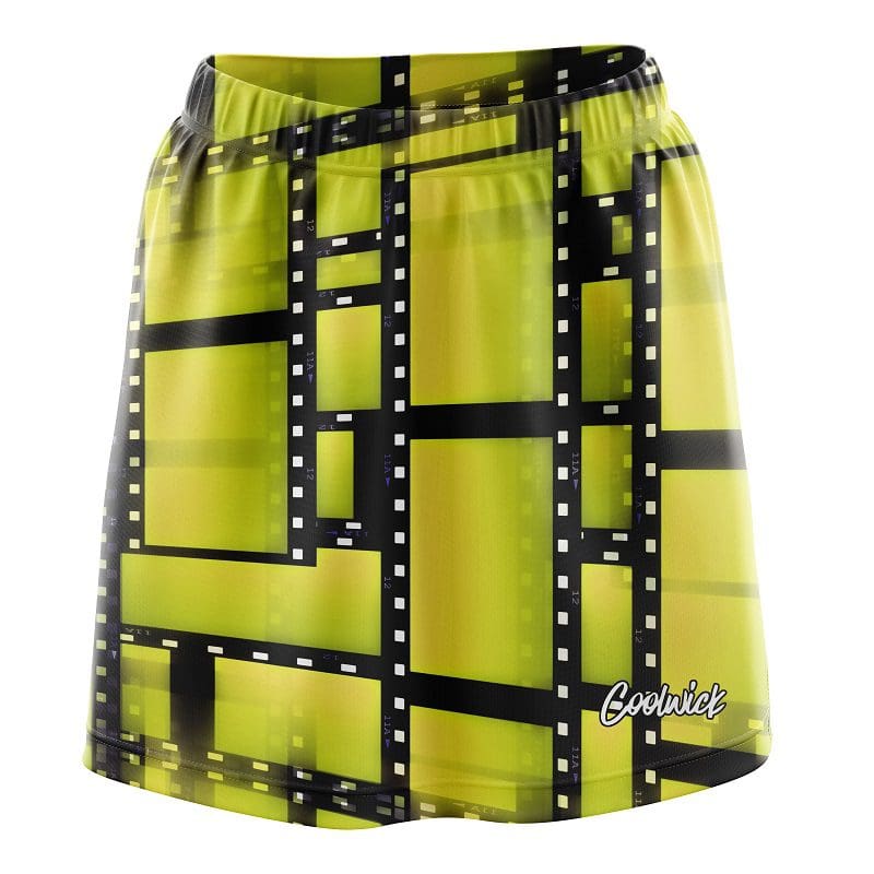 Movie Reel Yellow CoolWick Bowling Skort