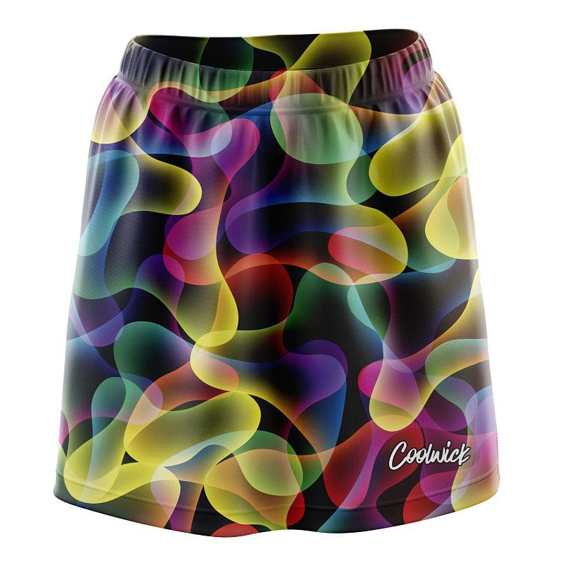 Multi Color Lava CoolWick Bowling Skort
