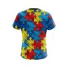 Plain Autism Awareness CoolWick Bowling Jersey - Image 2