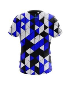 Alternative view of Plain Prism Blue CoolWick Bowling Jersey