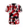 Plain Prism Red CoolWick Bowling Jersey - Image 2