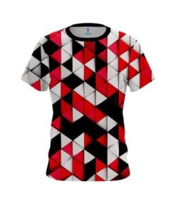 Plain Prism Red CoolWick Bowling Jersey