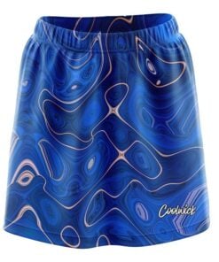 Psychedelic Blue Flow CoolWick Bowling Skort