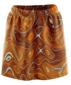 Psychedelic Orange Flow CoolWick Bowling Skort