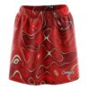 Psychedelic Red Flow CoolWick Bowling Skort