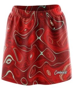 Psychedelic Red Flow CoolWick Bowling Skort