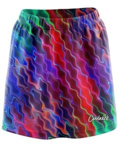 Psychedelic Wave Electric CoolWick Bowling Skort
