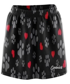 Puppy Love Black CoolWick Bowling Skort