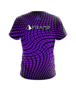Alternative view of Pyramid Dyanamic Flux Purple CoolWick Bowling Jersey