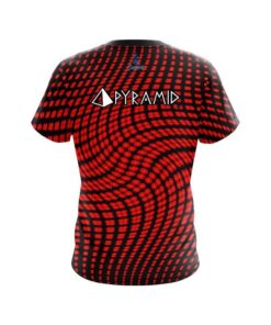 Alternative view of Pyramid Dyanamic Flux Red CoolWick Bowling Jersey