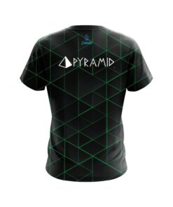 Alternative view of Pyramid Geo Green CoolWick Bowling Jersey