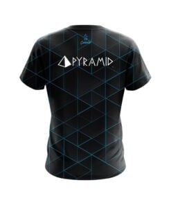 Alternative view of Pyramid Geo Light Blue CoolWick Bowling Jersey