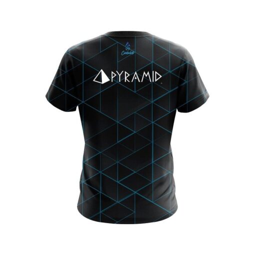 Pyramid Geo Light Blue CoolWick Bowling Jersey - Image 2