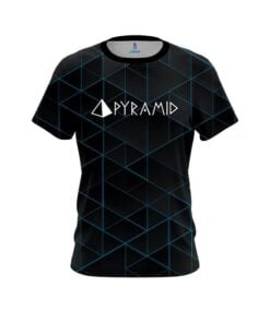 Pyramid Geo Light Blue CoolWick Bowling Jersey