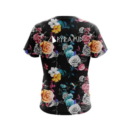 Pyramid Hummingbird Watercolor Art CoolWick Bowling Jersey - Image 2