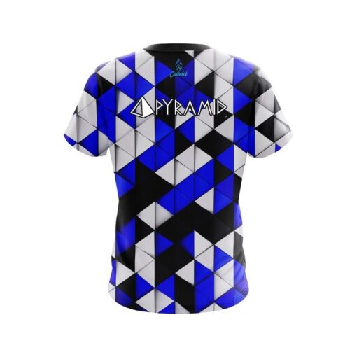 Pyramid Prism Blue CoolWick Bowling Jersey - Image 2