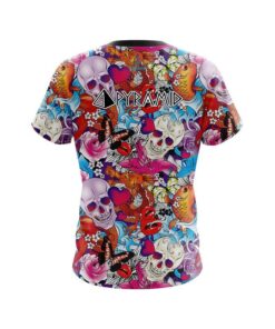 Alternative view of Pyramid Skull Love CoolWick Bowling Jersey