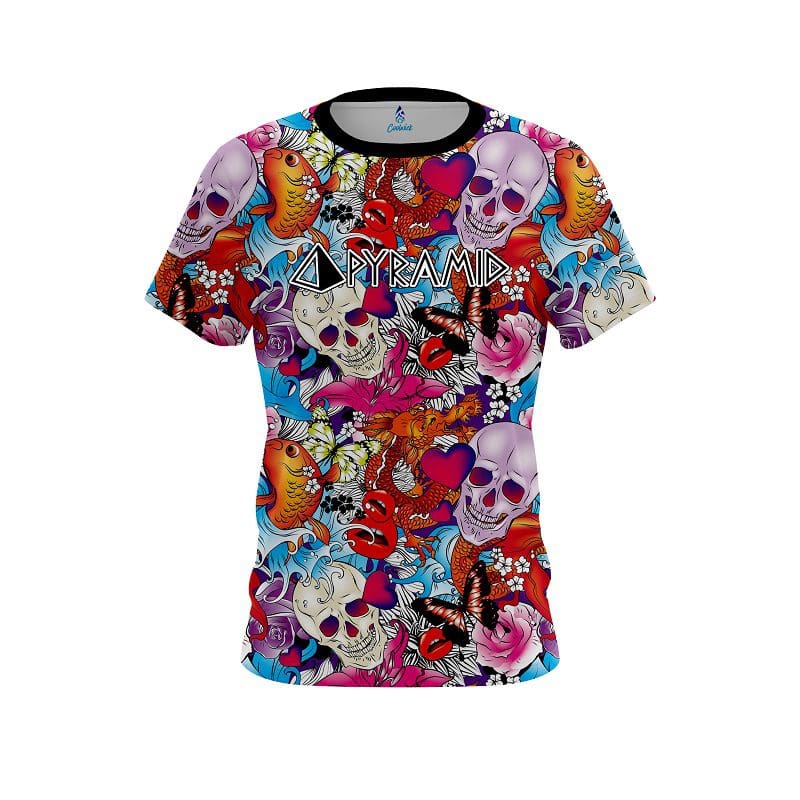 Pyramid Skull Love CoolWick Bowling Jersey