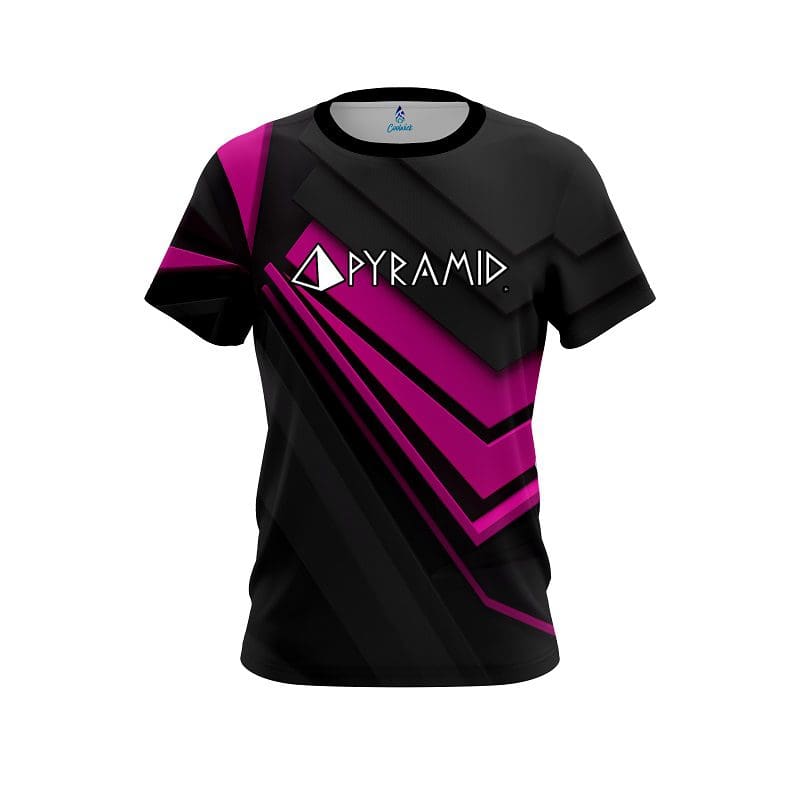 Pyramid Steaming Dynamic Pink CoolWick Bowling Jersey