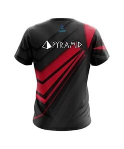 Alternative view of Pyramid Steaming Dynamic Red CoolWick Bowling Jersey