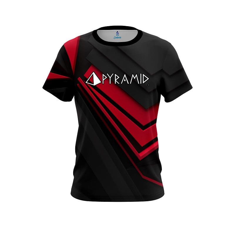 Pyramid Steaming Dynamic Red CoolWick Bowling Jersey