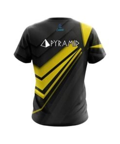Alternative view of Pyramid Steaming Dynamic Yellow CoolWick Bowling Jersey