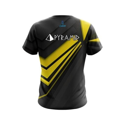 Pyramid Steaming Dynamic Yellow CoolWick Bowling Jersey - Image 2