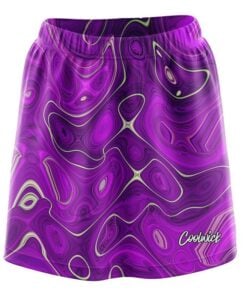 Psychedelic Purple Flow CoolWick Bowling Skort