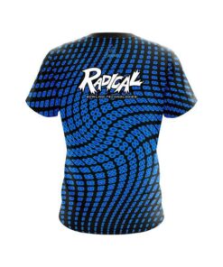 Alternative view of Radical Dyanamic Flux Blue CoolWick Bowling Jersey