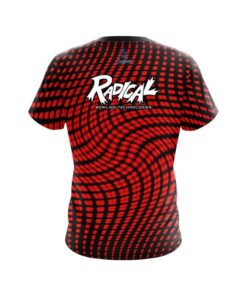 Alternative view of Radical Dyanamic Flux Red CoolWick Bowling Jersey