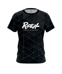 Radical Geo Light Blue CoolWick Bowling Jersey