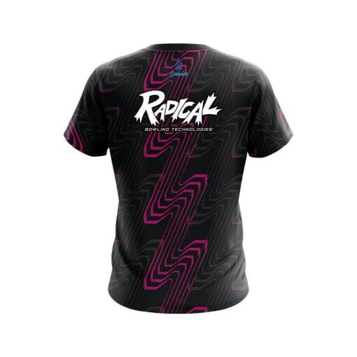 Radical Halftone Extreme Pink CoolWick Bowling Jersey - Image 2