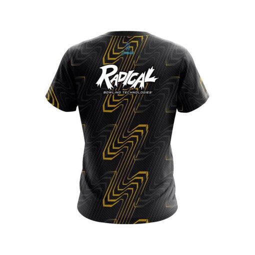 Radical Halftone Extreme Yellow CoolWick Bowling Jersey - Image 2